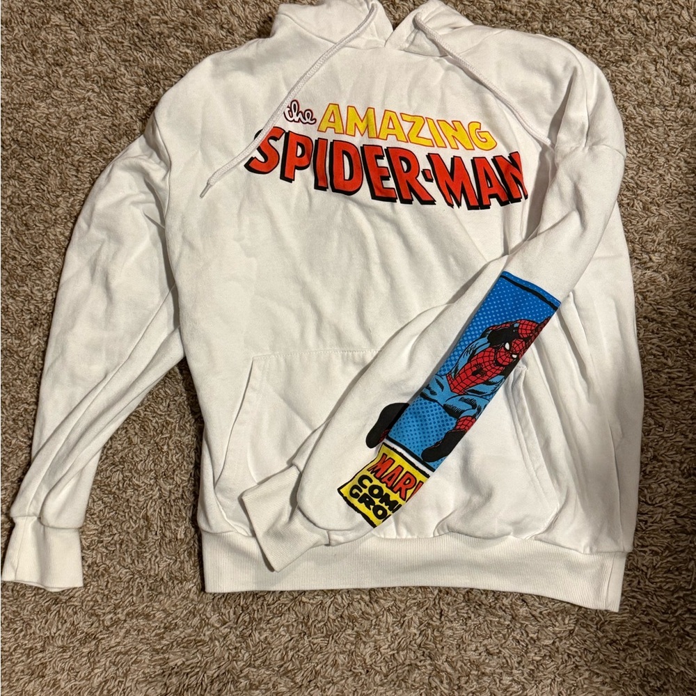 Marvel The Amazing Spider-Man White Hoodie